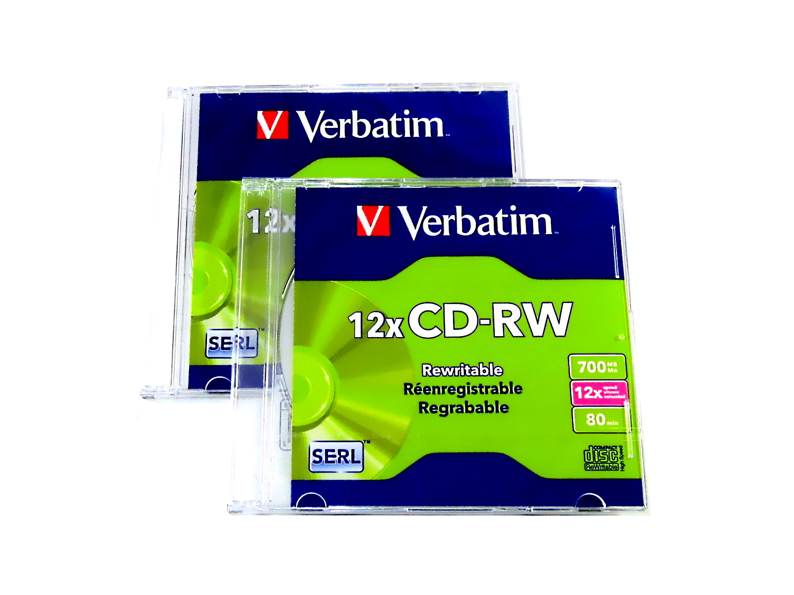 CD VERBATIM REGLAB.CDRW 80MIN 93976/95161                   