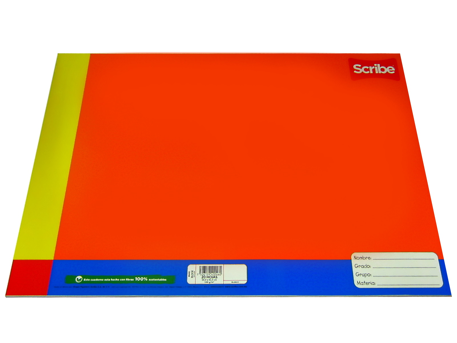 BLOCK ARTE DE DIBUJO BCO/GDE 20 H 59 X 42 CMS 4660 SCRIBE   