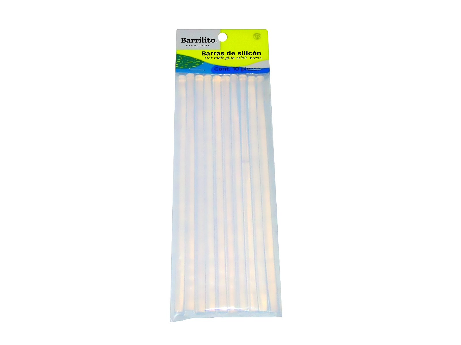 BARRA DE SILICON 7 DIAMX20 MM BS720 DELG.PAQ C/10 BARRILITO 