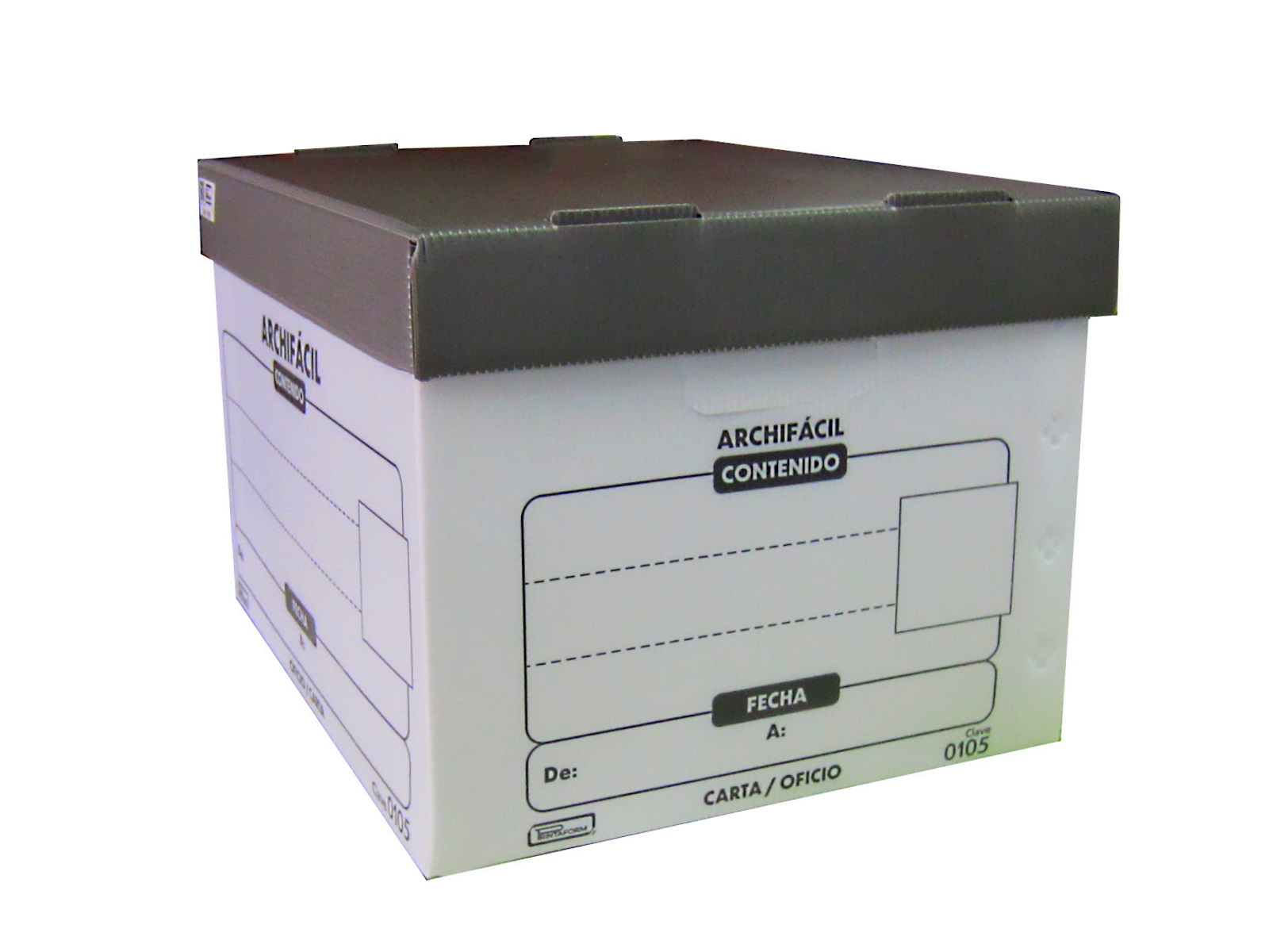 CAJA DE ARCHIVO PLASTICO CARTA/OFI ECONOMICA 0105 PRINTAFORM