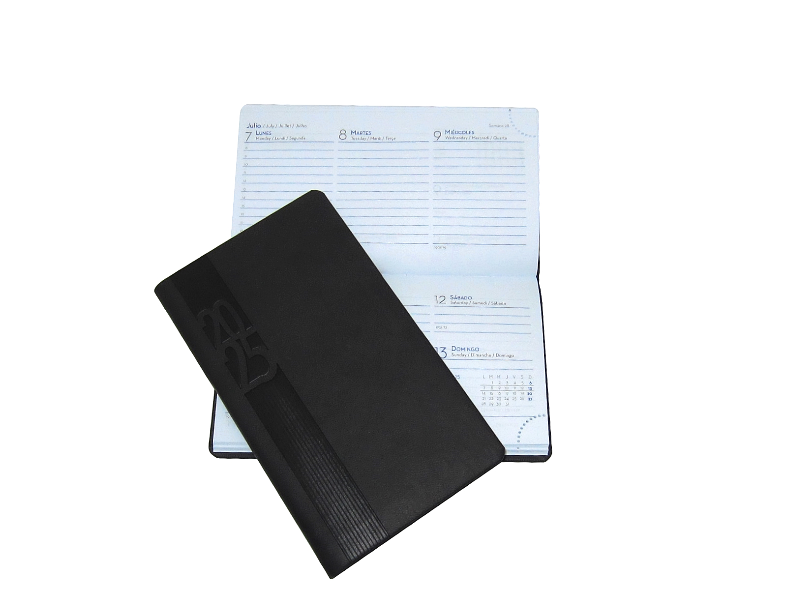 AGENDA INGLESA TUCSON 8X14 A-41 NEGRO 2025 AVANTE           