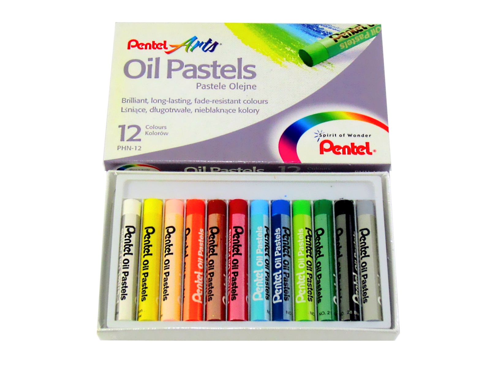 COLORES DE ACEITE PASTEL DE ARTS C/12 PHN-12 PENTEL         