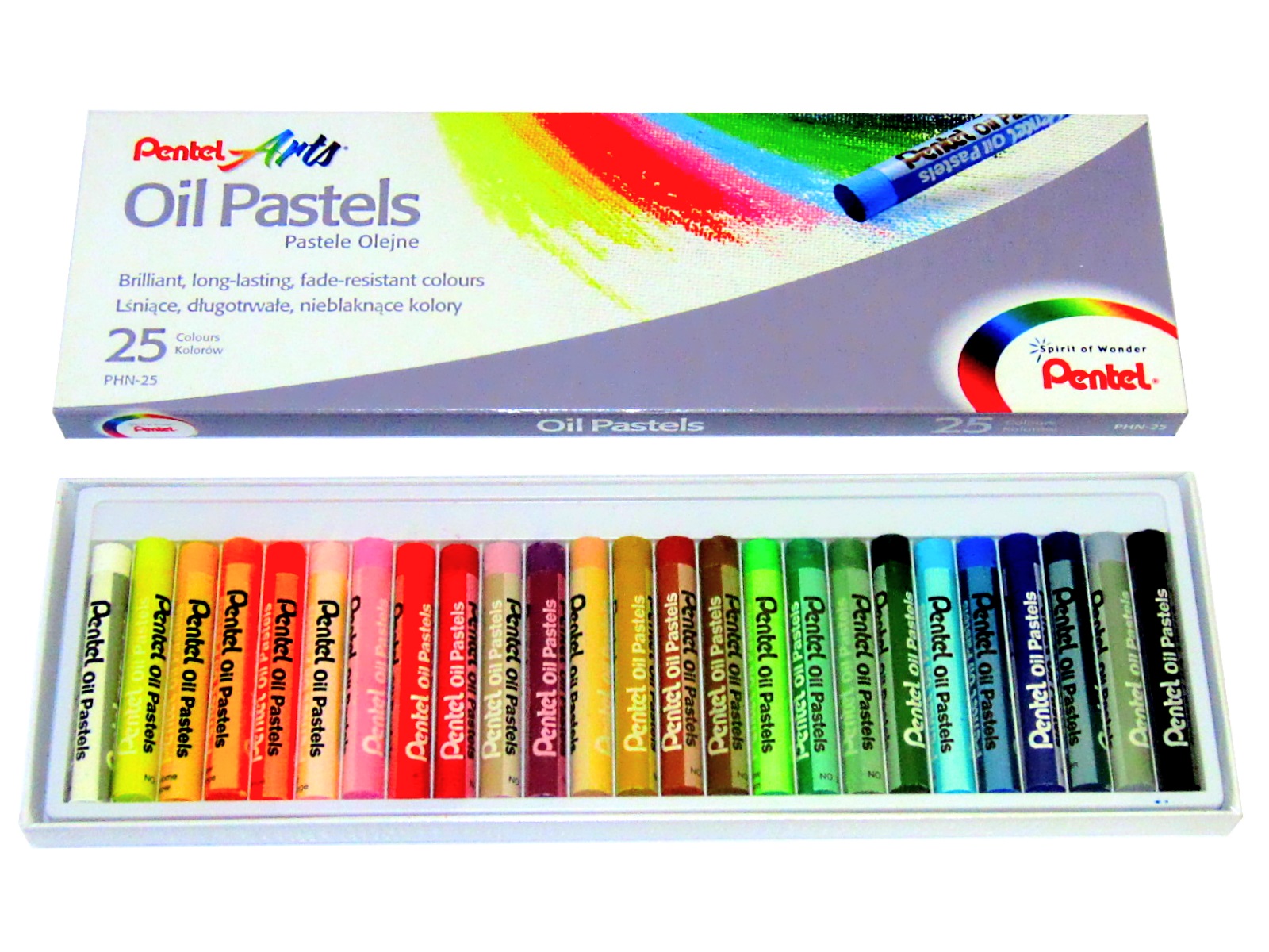 COLORES DE ACEITE PASTEL DE ARTS C/25 PHN-25 PENTEL         