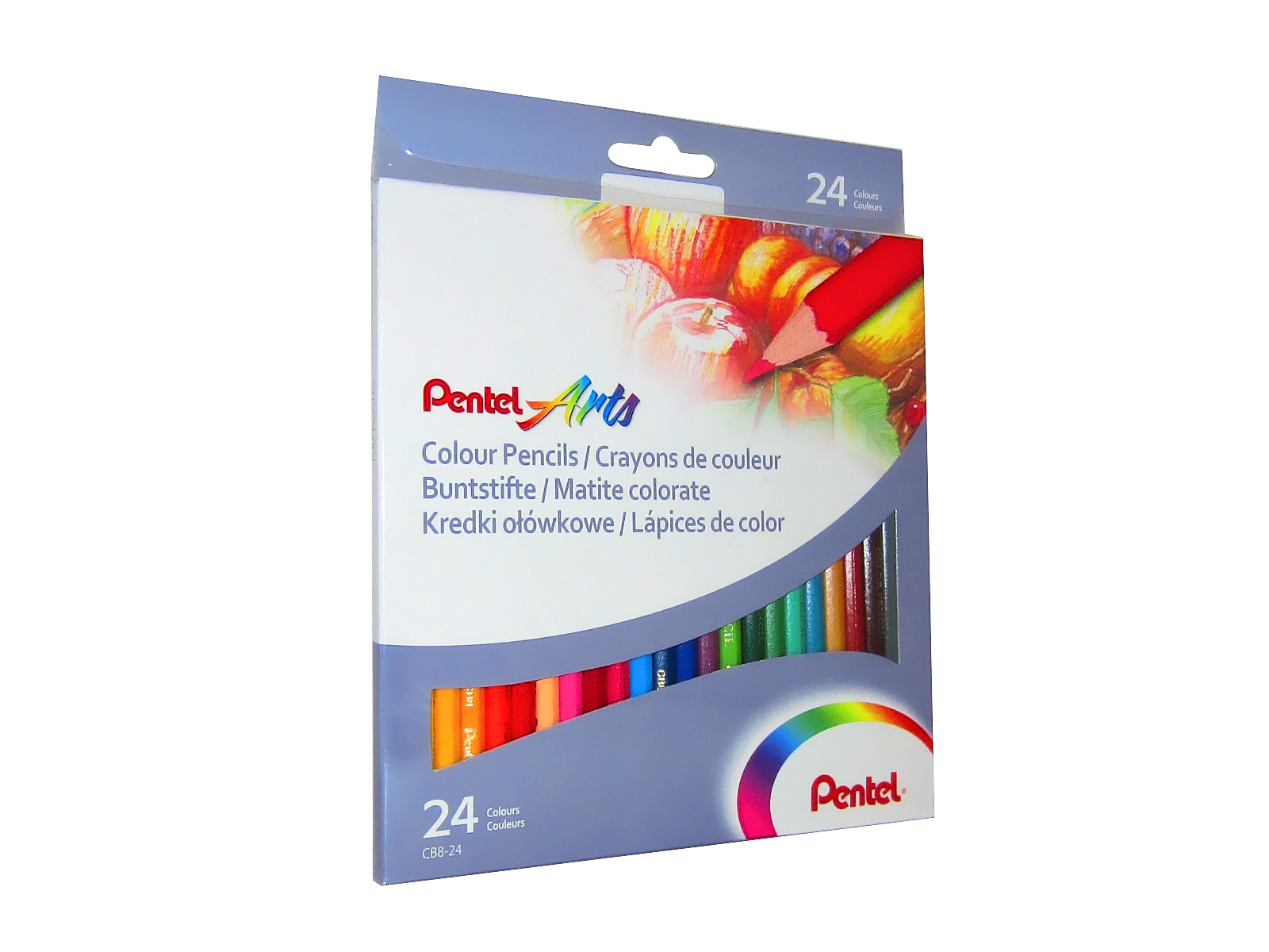 COLORES ESTUCHE C/24 CB8-24 PENTEL                          