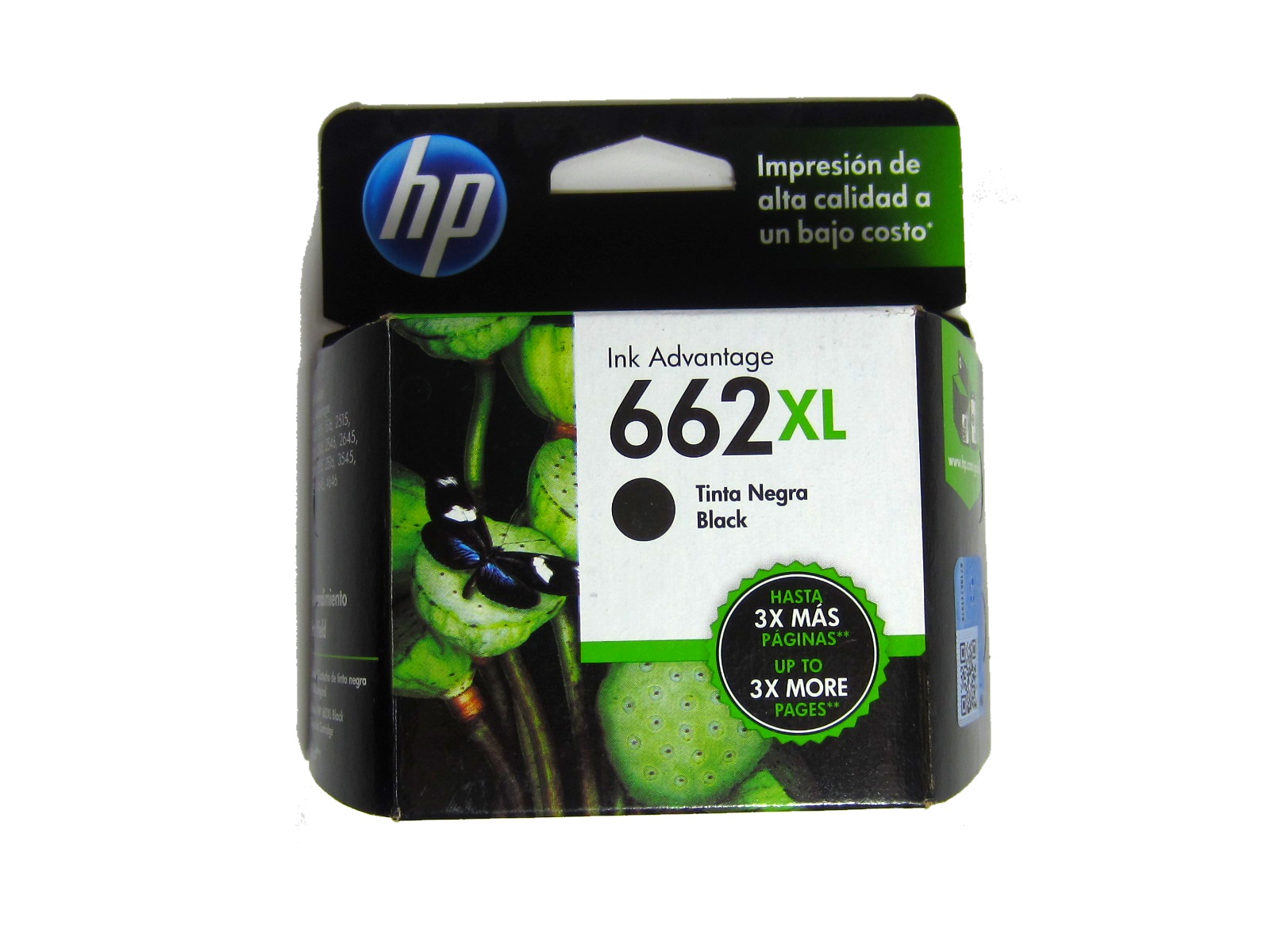 CARTUCHO 662XL NEGRO CZ105AL HP                             