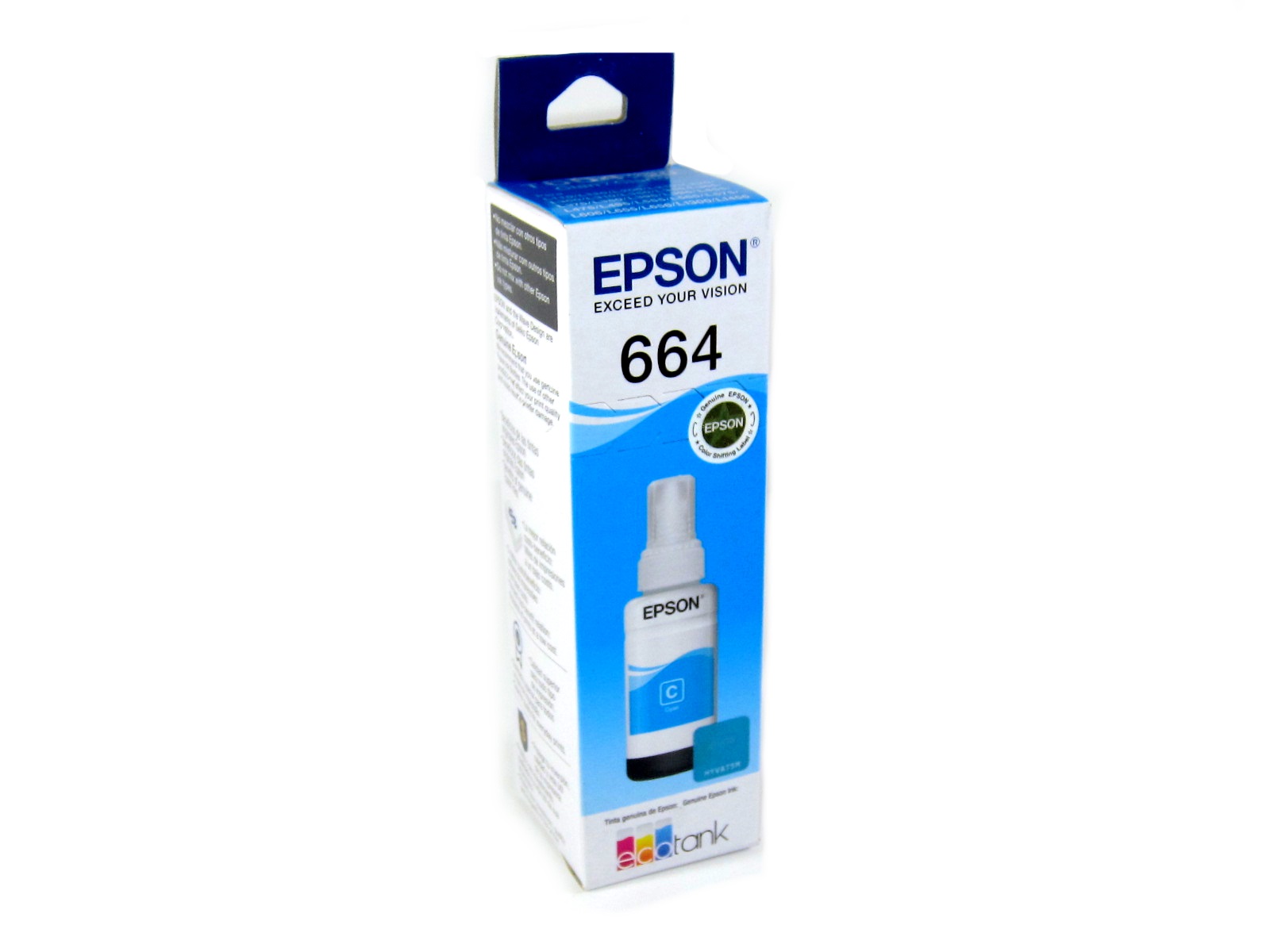 TINTA EPSON 664 T664220-AL CYAN L200                        