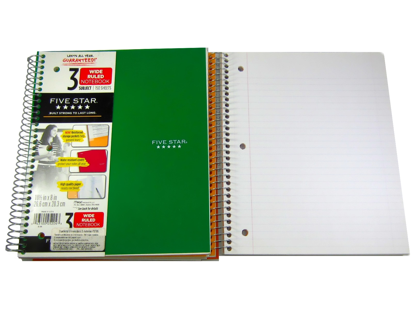 CUADERNO UNIVERSITARIO 3 MATERIAS 150 HJS. P3795 ACCO       