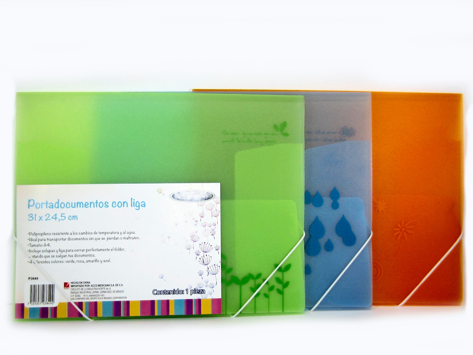 PORTADOCUMENTOS PLASTICO TRANSPARENTE CARTA                 
