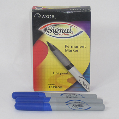 MARCADOR SIGNAL AZULC/12 PUNTO FINO 30003 AZOR              