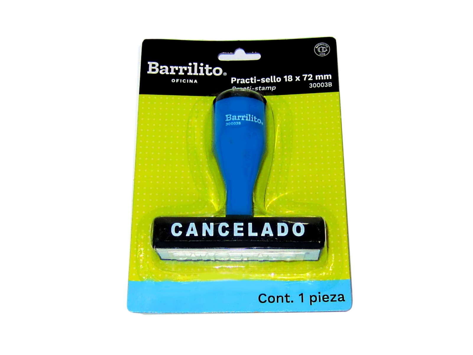 SELLO PRACTI-SELLO CANCELADO 60 X 11 MM 30003B BARRILITO    