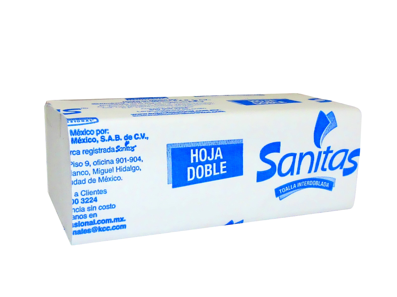 TOALLA SANITAS GRABADA BCO. PAQ C/100 HJS 92231             