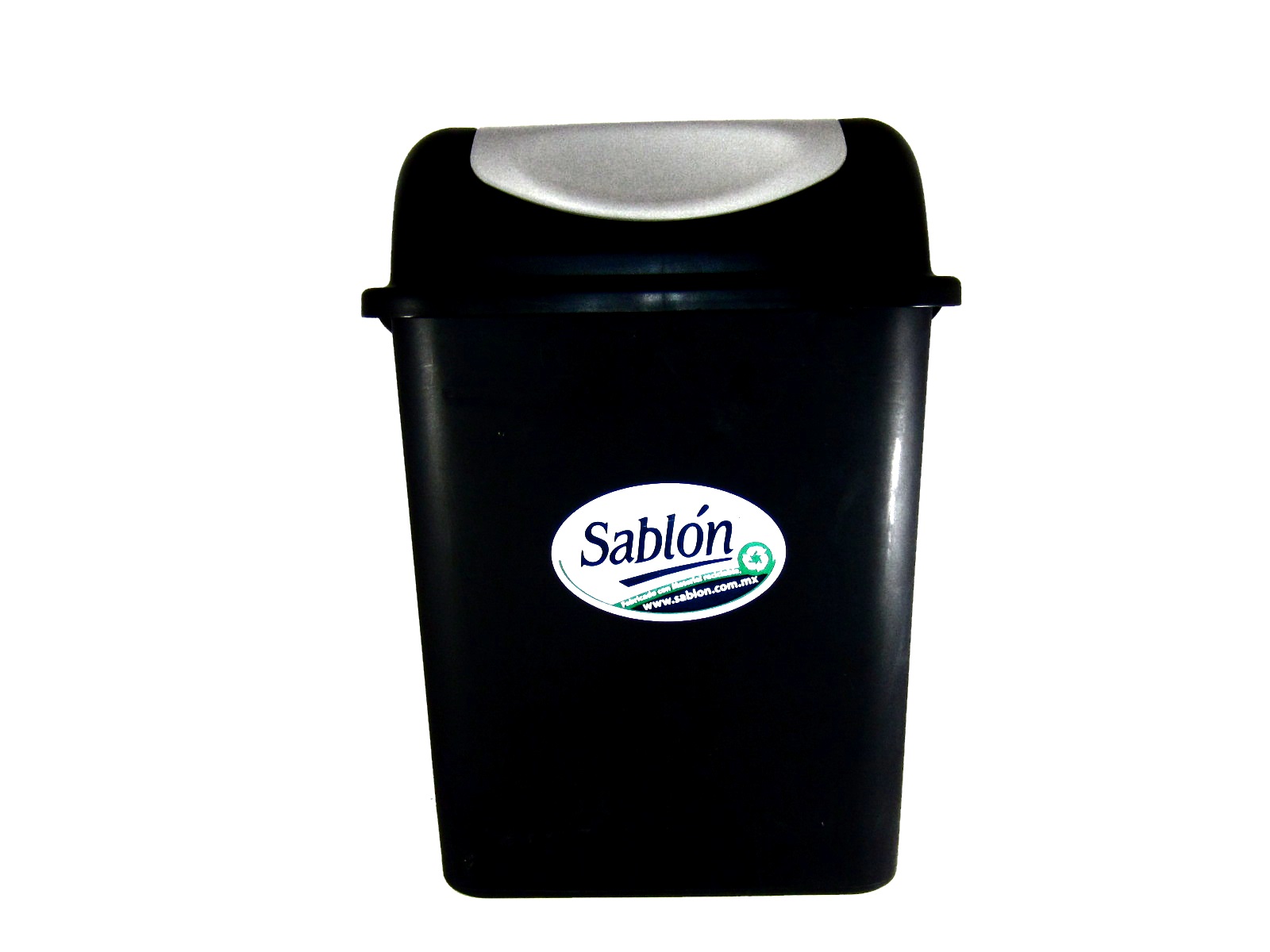 BOTE DE BASURA NEGRO C/TAPA BALANCIN 17 LTS/4.49 GAL 8095NE 