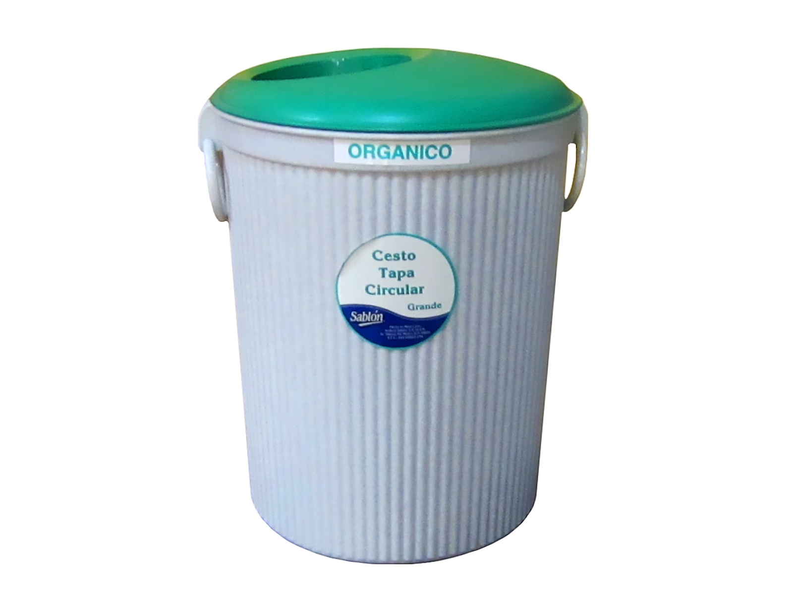 BOTE DE BASURA CIRCULAR ORGANICO 8086OR SABLON              