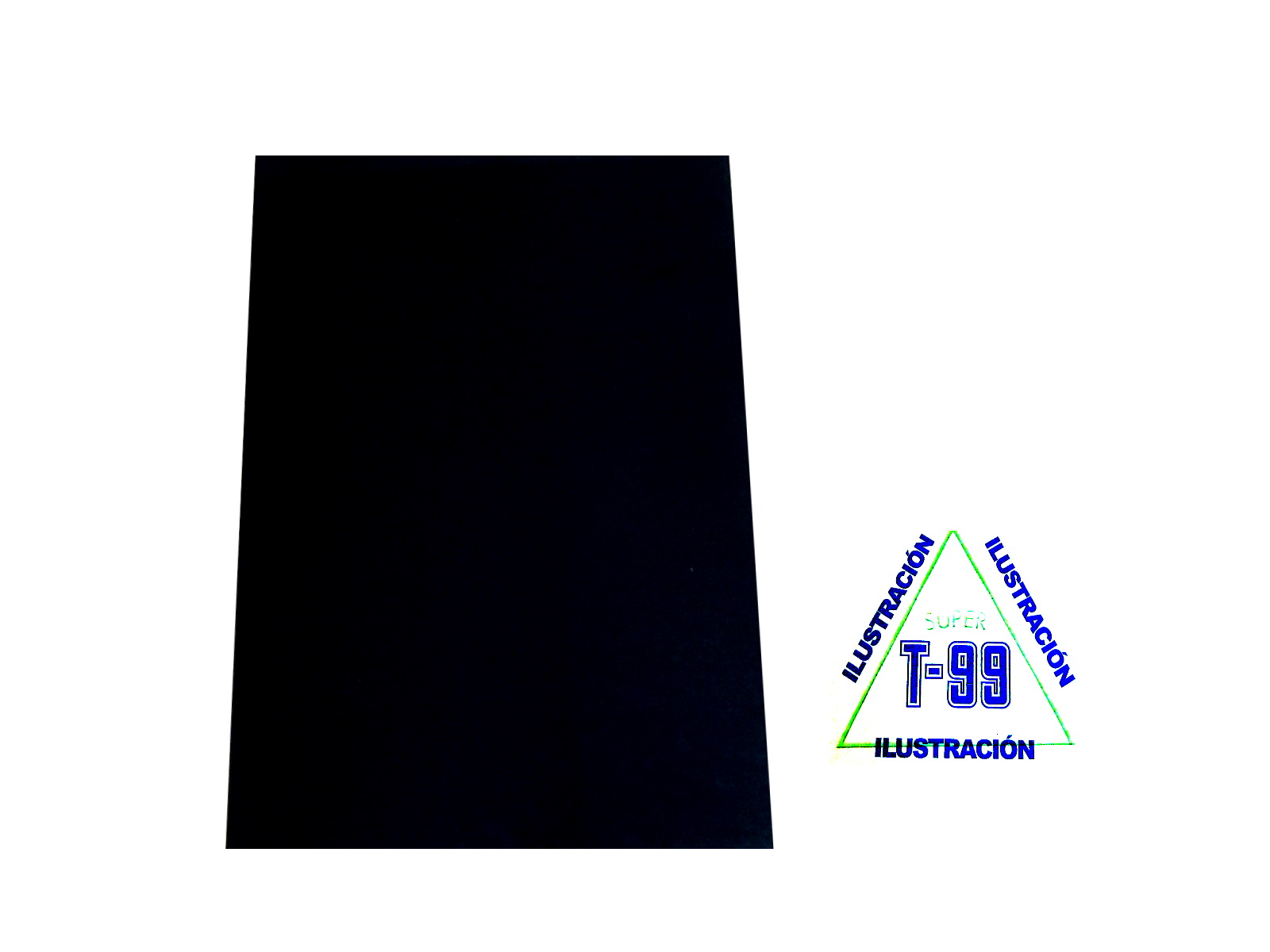 CARTULINA ILUSTRACION 38X25 1/8  T-99 NEGRA                 