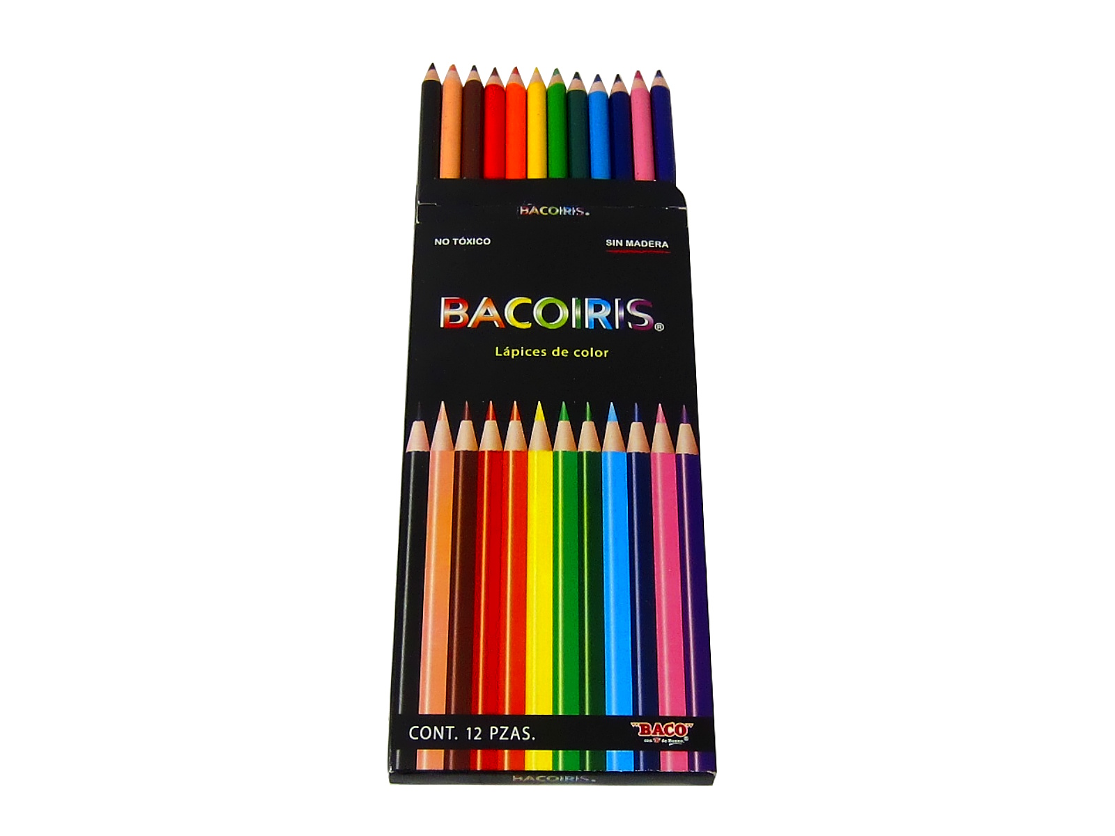 COLORES BACOIRIS CAJA C/12 LARGOS LP001                     
