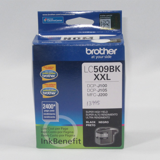 CARTUCHO NEGRO ALTO RENDIMIENTO LC509BK BROTHER             