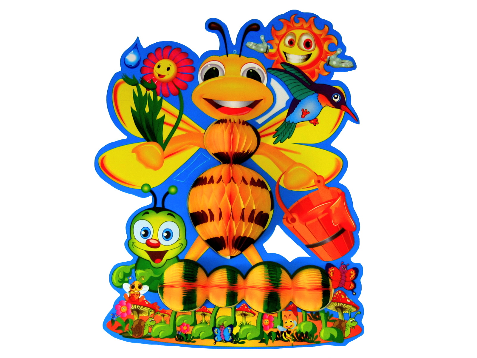 ADORNO PRIMAVERA ABEJA Y GUSANO 487                         