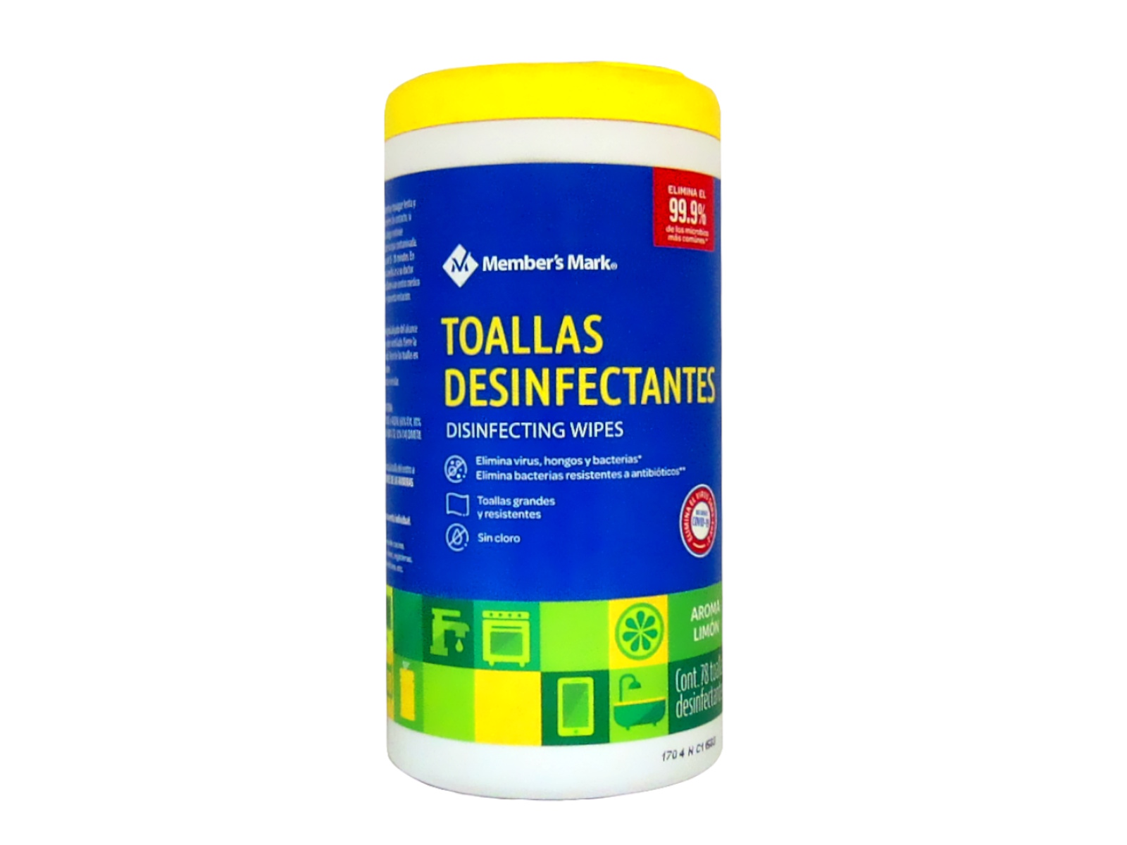 TOALLA DESINFECTANTE DE LIMPIEZA BOTE C/75                  