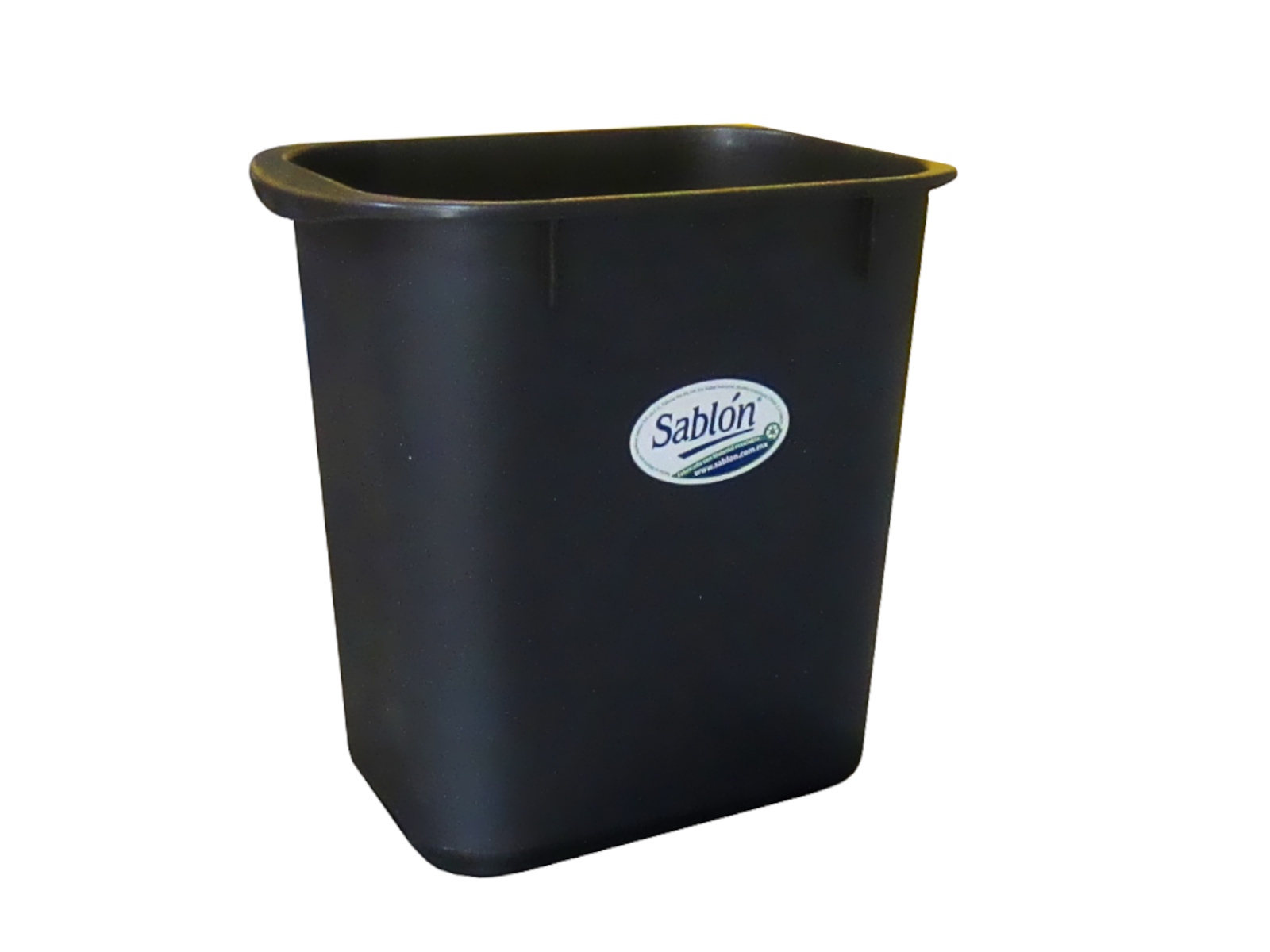 BOTE P/BASURA PLASTICO RECTANGULAR 8015 NEGRO 14 LTS SANFORD