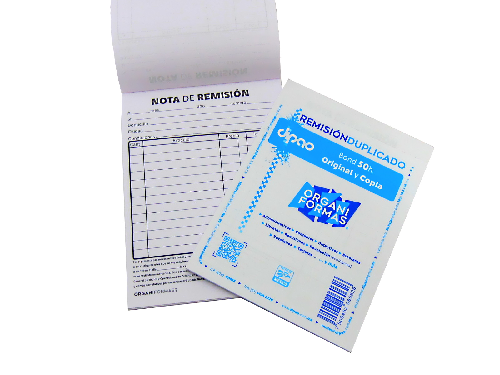BLOCK REMISION DUPLICADO 1/8 50HJS F-2 ORGANIFORMAS         