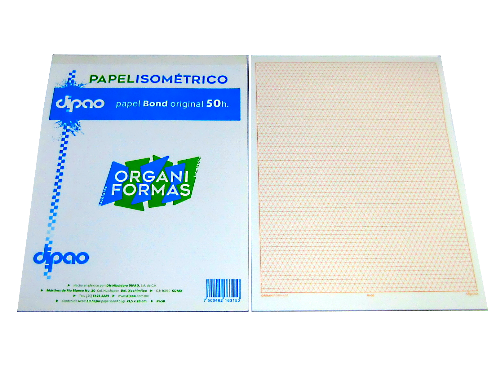 BLOCK ISOMETRICO 50HJS PI-50 ORGANIFORMAS                   
