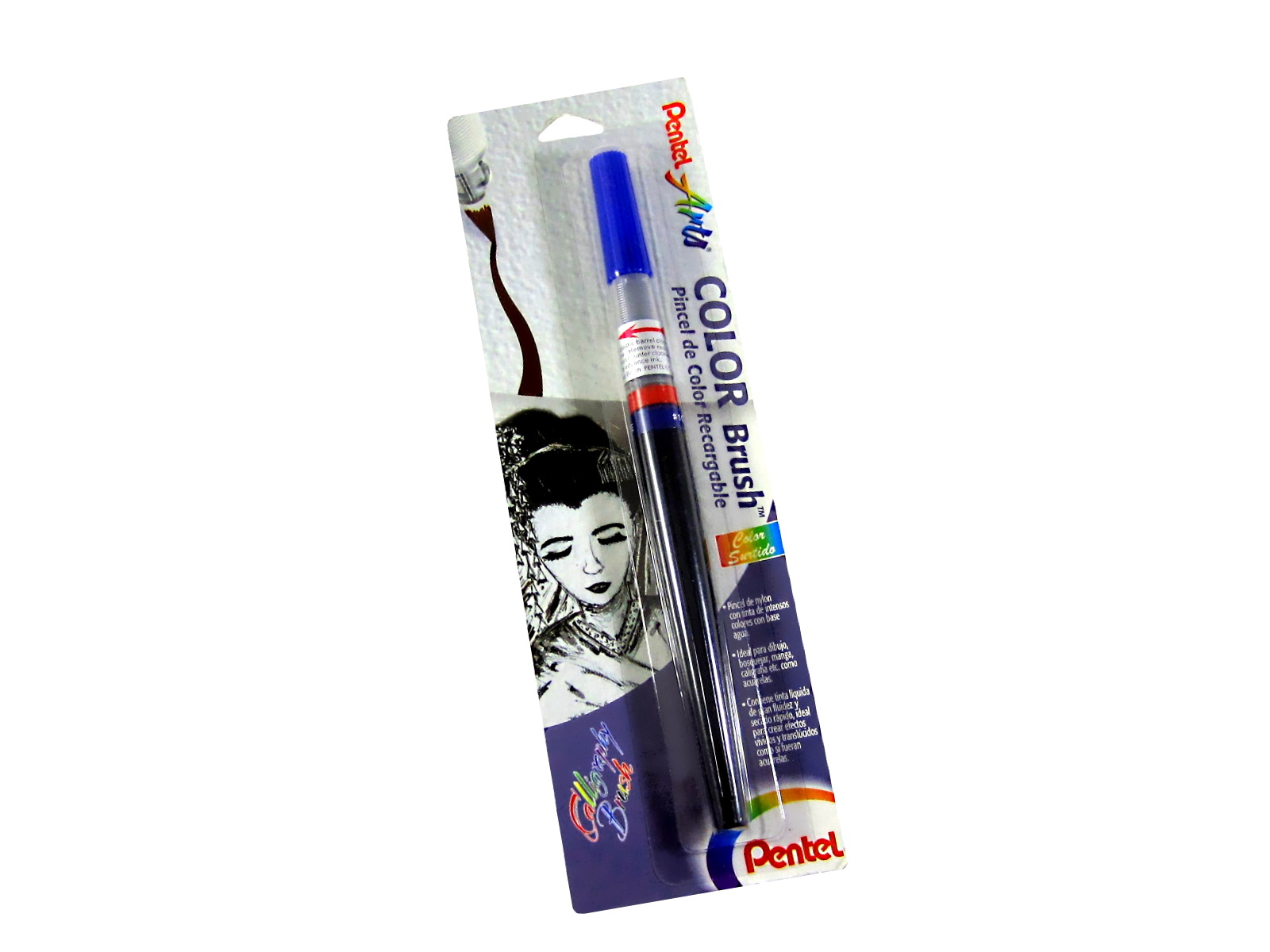 MARCADOR COLOR BRUSH TINTA AZUL GFLBP-103 PENTEL            