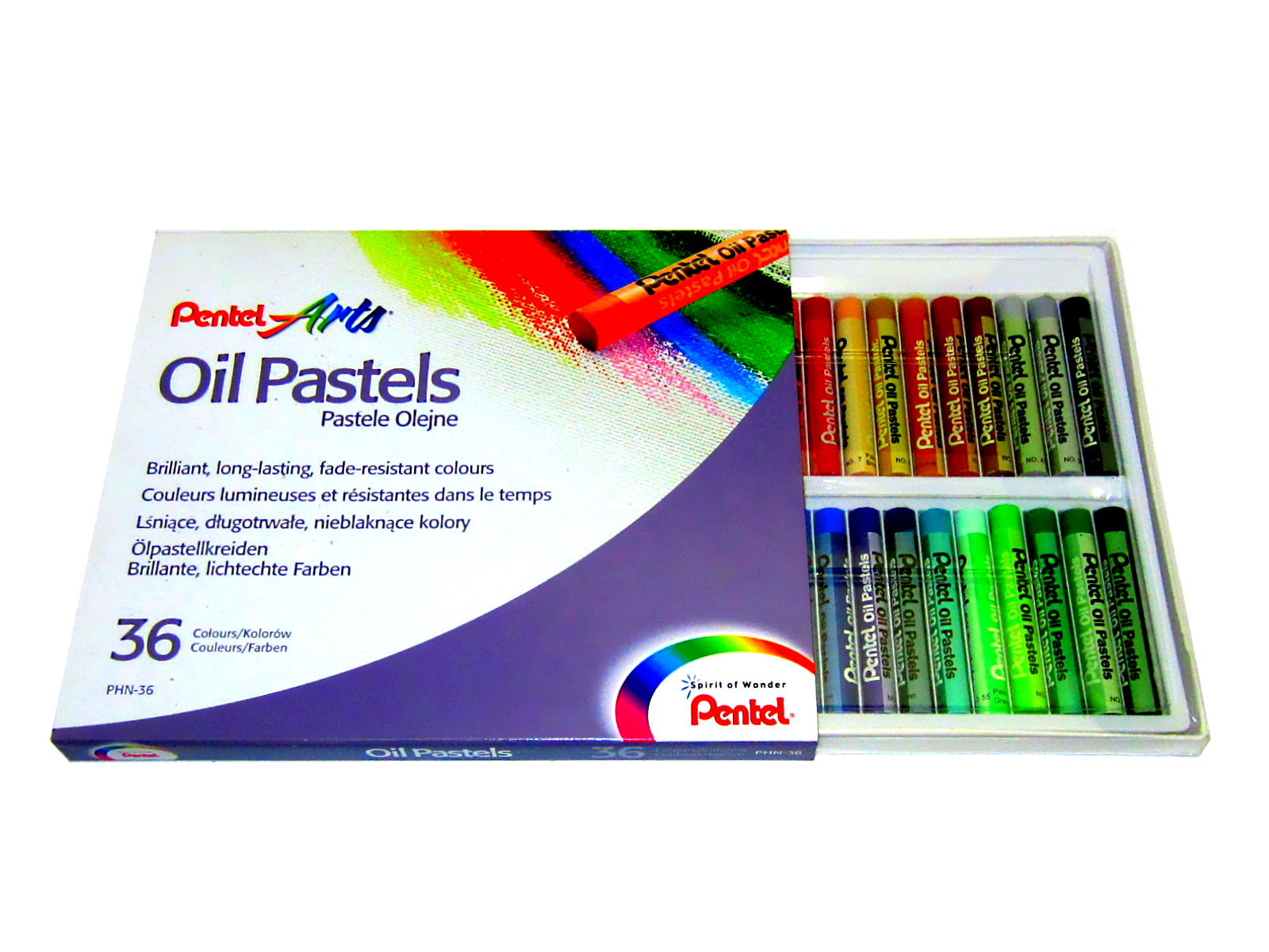 GISES PASTEL DE ACEITE EST C/36 PHN-36 PENTEL               