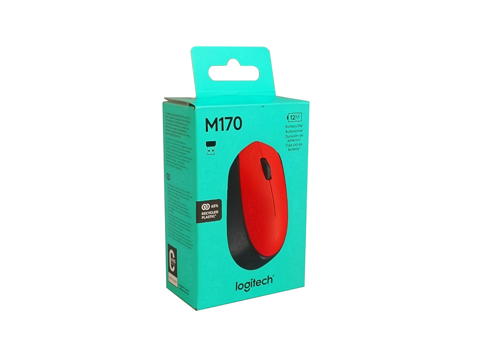 MOUSE INALAMBRICO ROJO  M170 LOGITECH                       