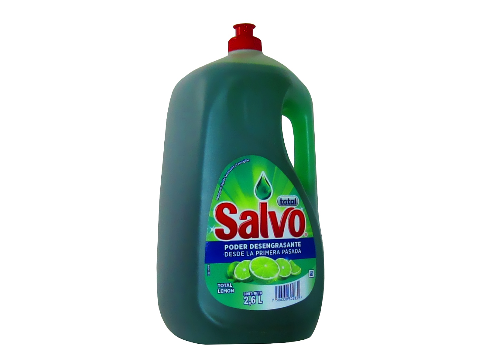 JABON LIQUIDO PARA TRASTES SALVO 2.6L                       