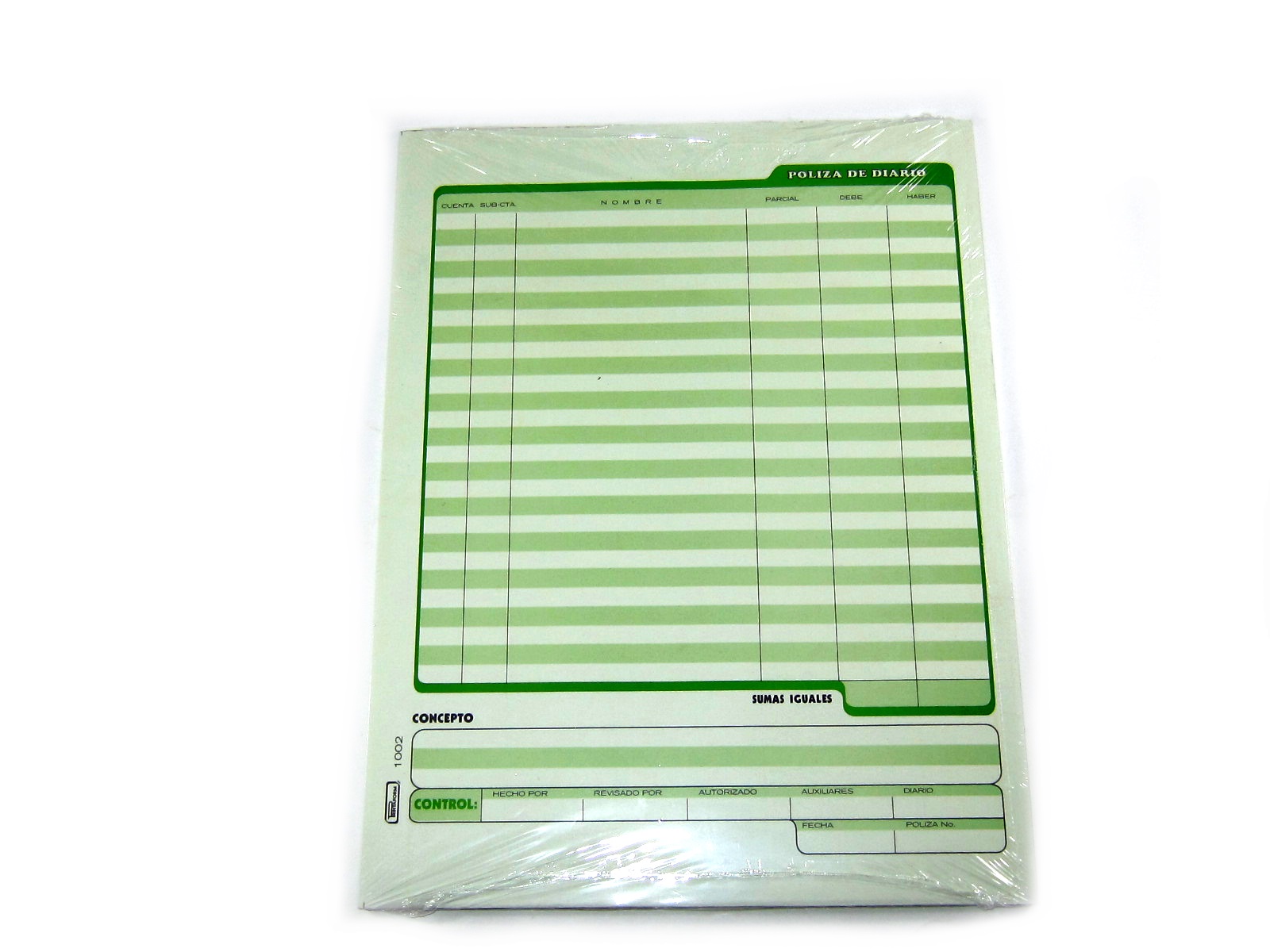 BLOCK PRINTAFORM B-1002 POLIZA DIARIO ESC MANO CTA 50HJS    