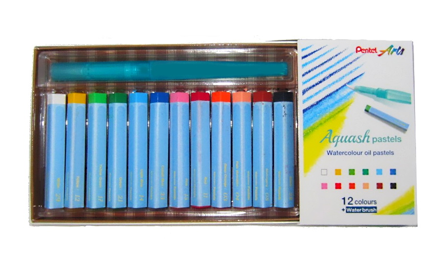 ACUARELAS PASTELES C/12 C/PINCEL GHW1-12 PENTEL             