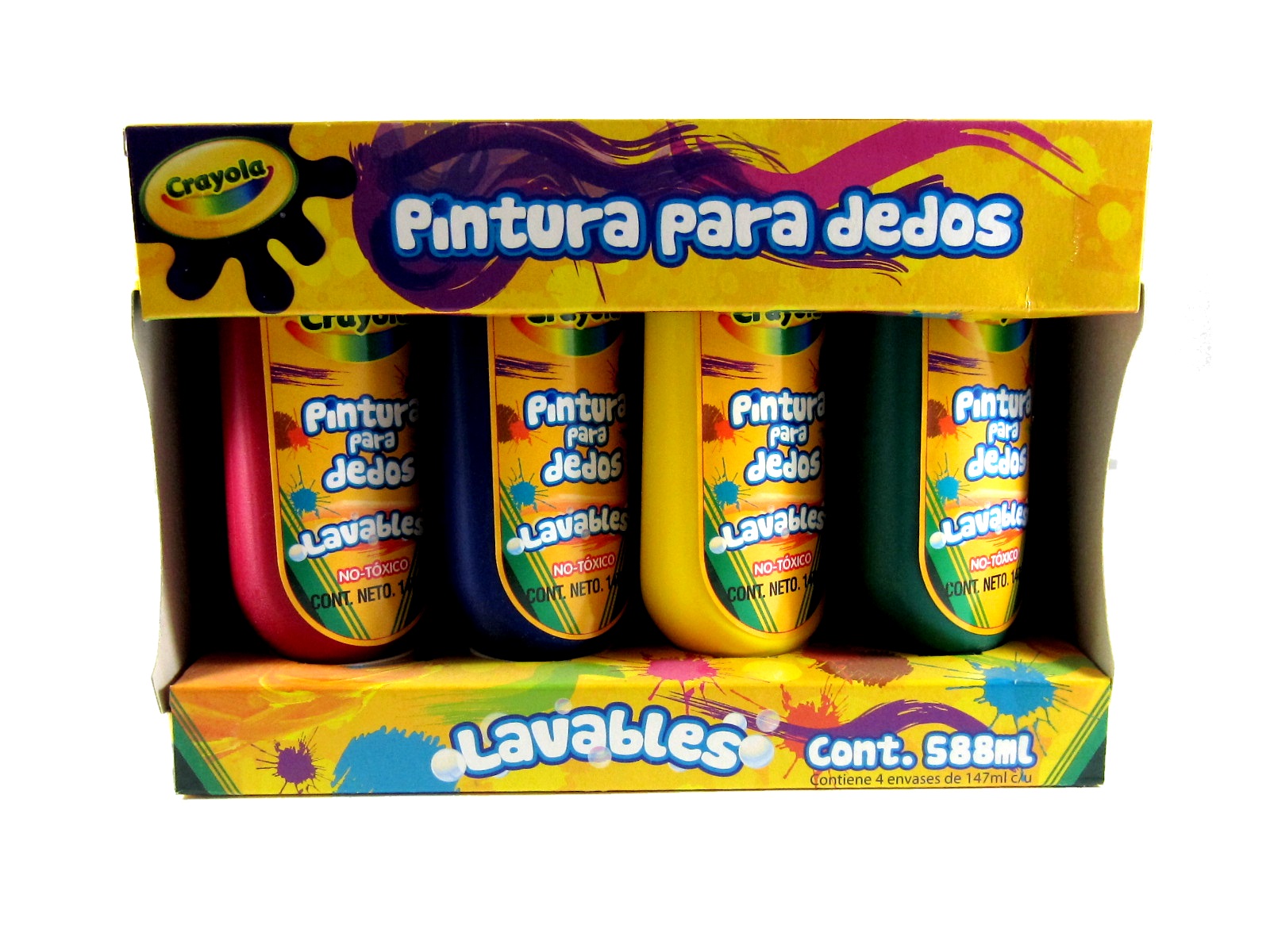 PINTURA PARA DEDOS C/4 CRAYOLA                              