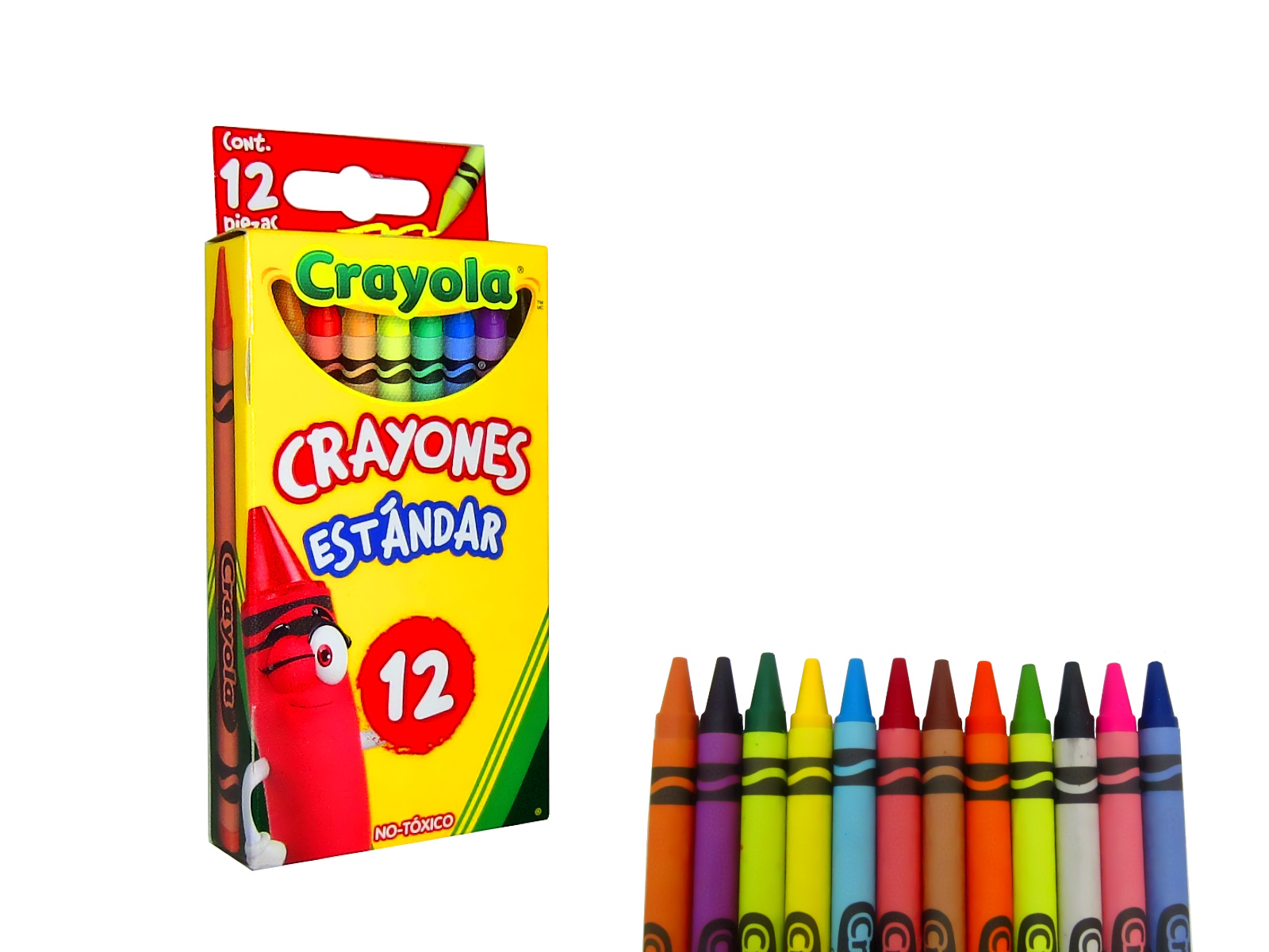 CRAYONES ESTANDARD C/12 CRAYOLA                             