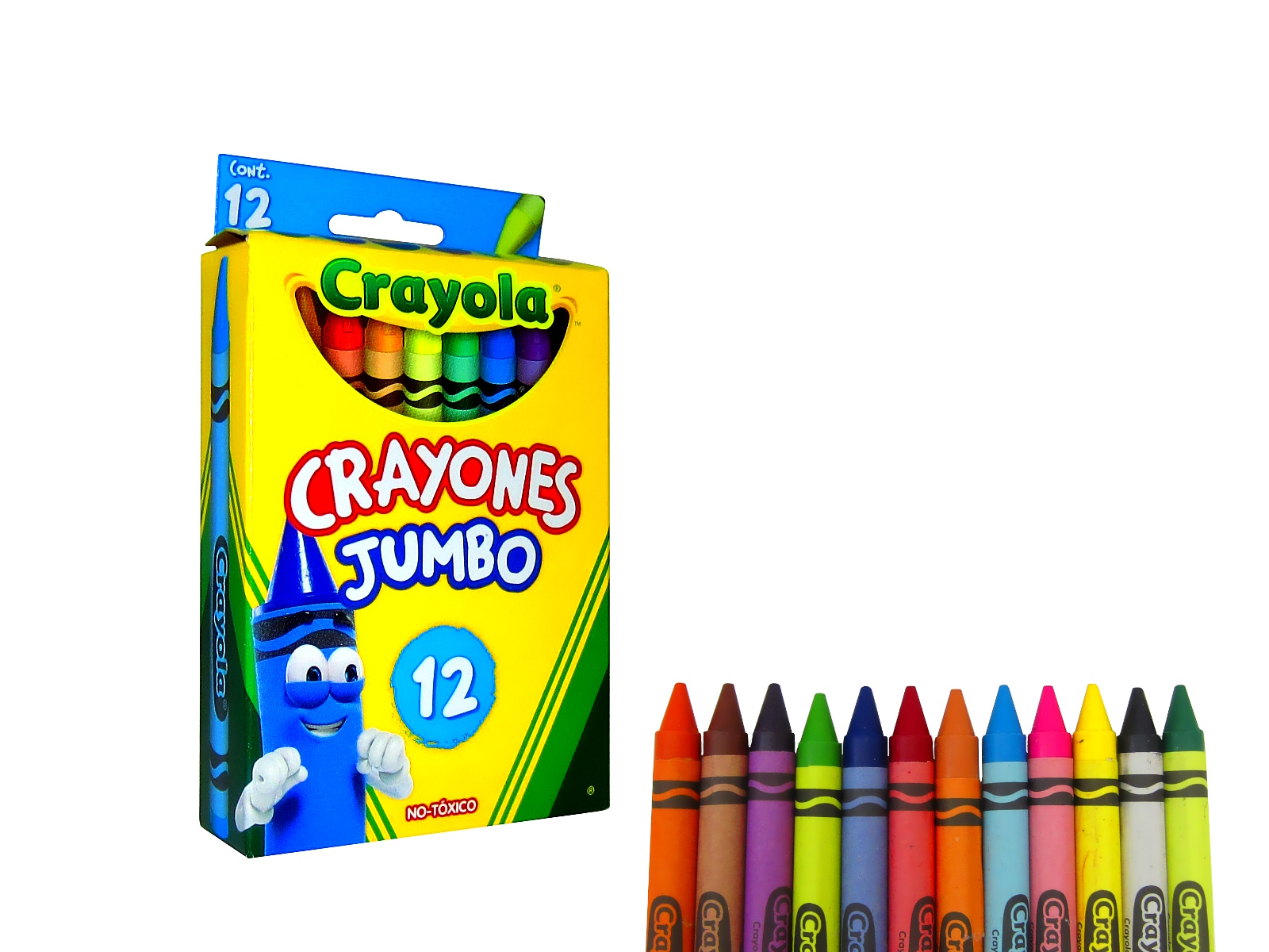 CRAYONES C/12 JUMBO CRAYOLA                                 