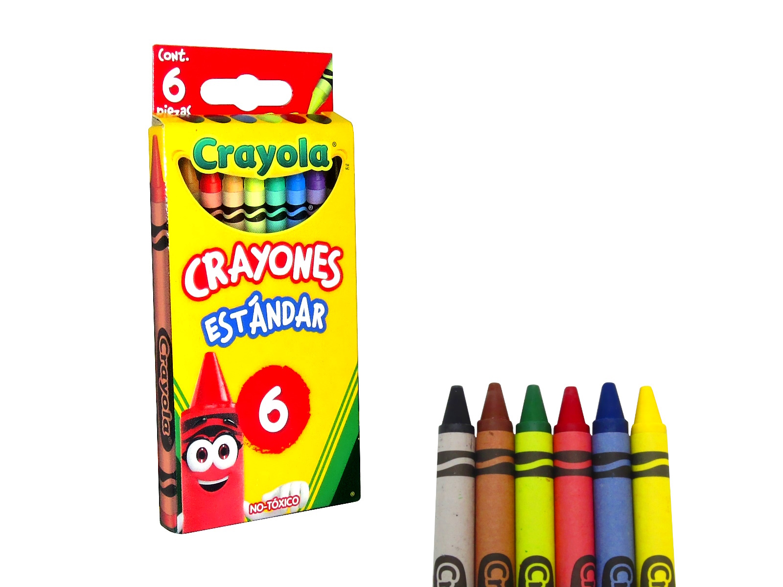 CRAYONES ESTANDARD C/6 CRAYOLA                              