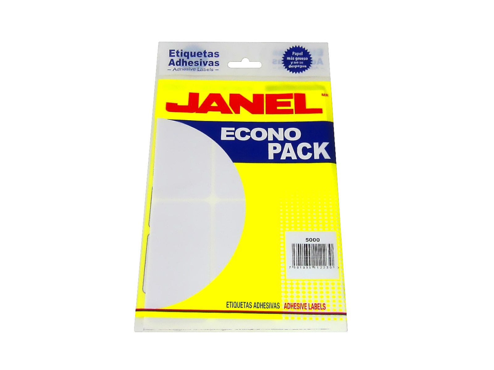 ETIQUETA ECONO PACK BLANCA 50 MM X 100  MM JANEL            