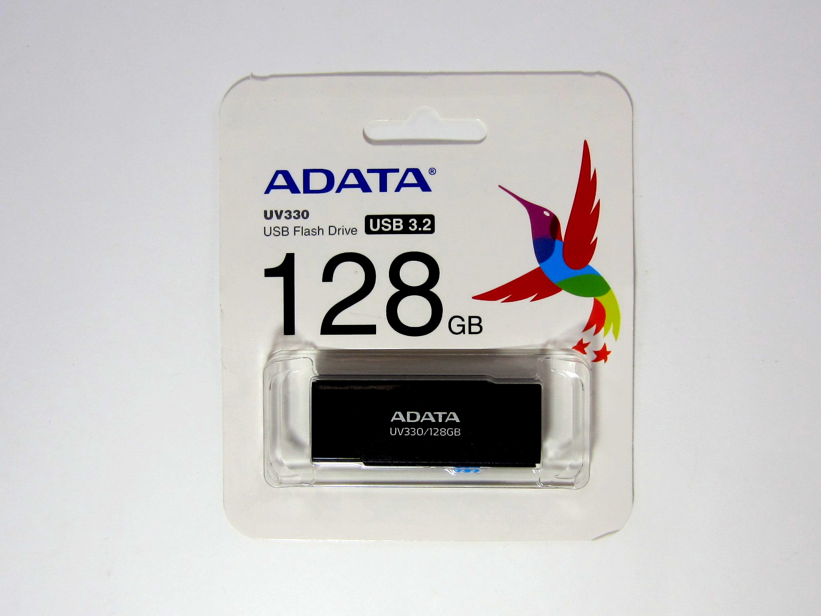 MEMORIA USB ADATA UV330 128GB NEGRO 3.2 AUV330-128G-RBK     