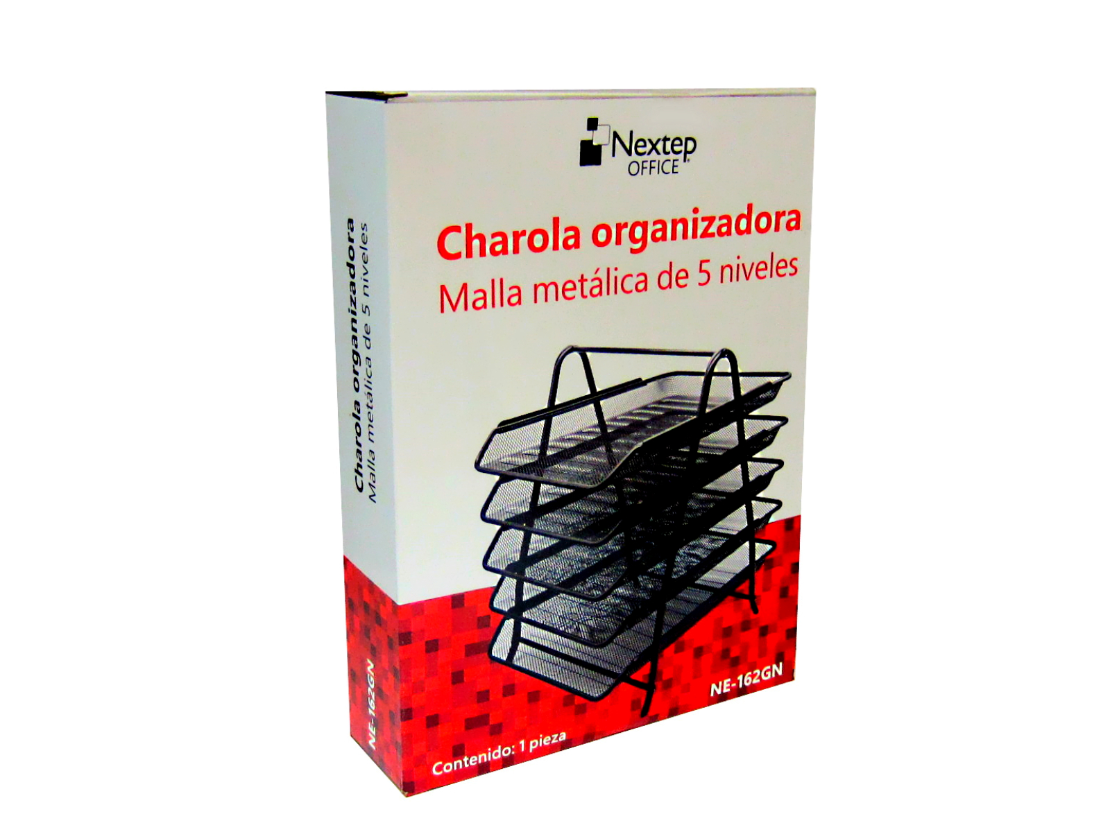 CHAROLA ORGANIZADORA NEXTEP MALLA METALICA DE 5 NIV NEGR OFI