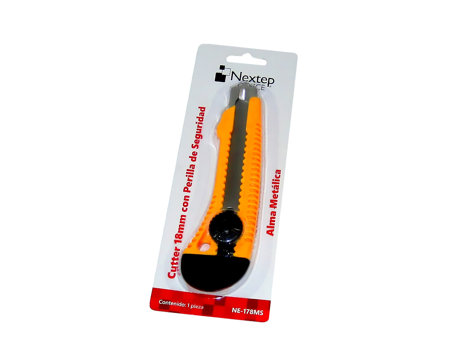 CORTADOR PLÁSTICO NEXTEP GRANDE NAVAJA 18MM NE-178MS METAL, 