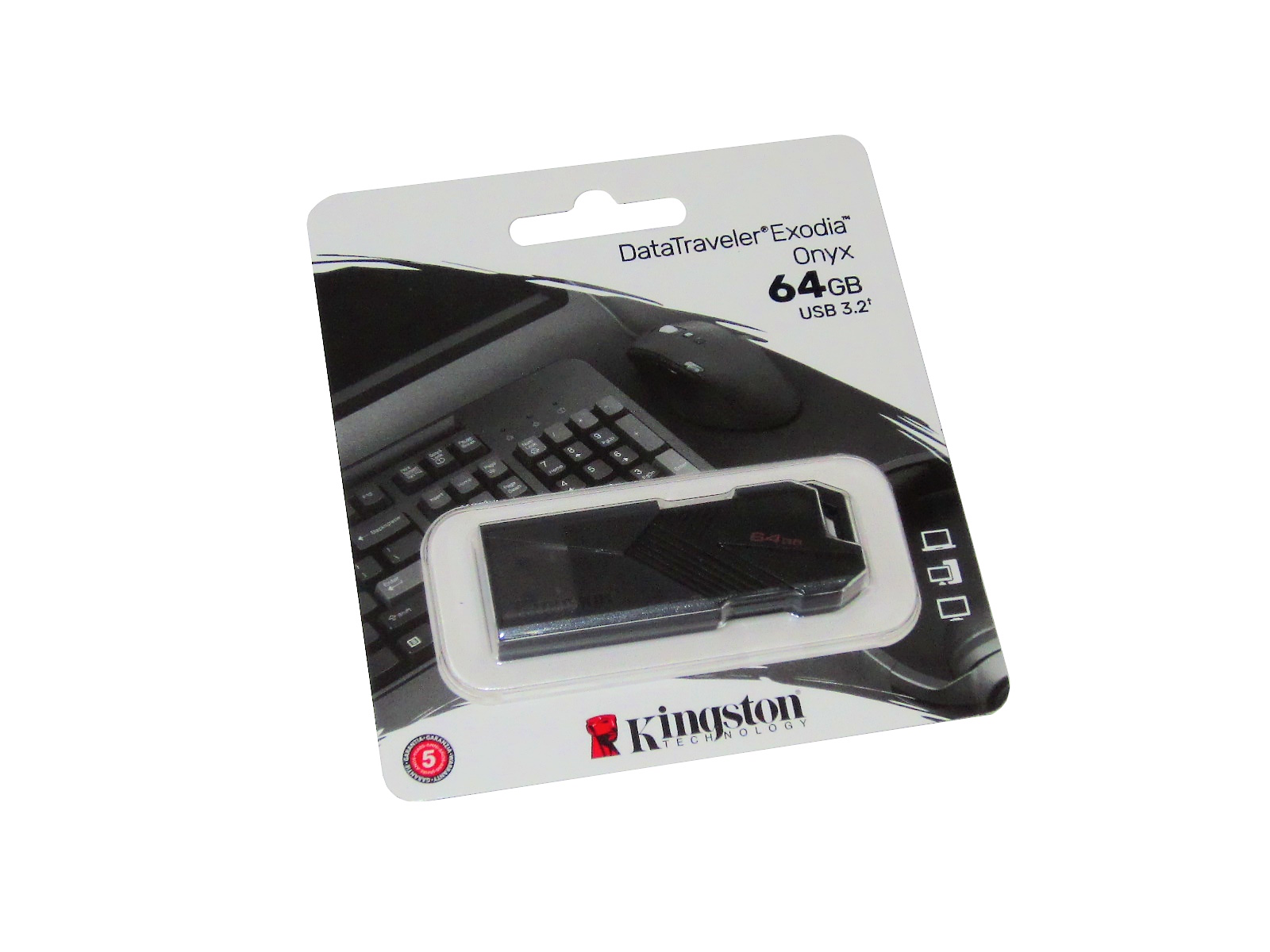 MEMORIA USB KINGSTON  EXODIA ONYX 64GB NEGRO DTXON/64GB     