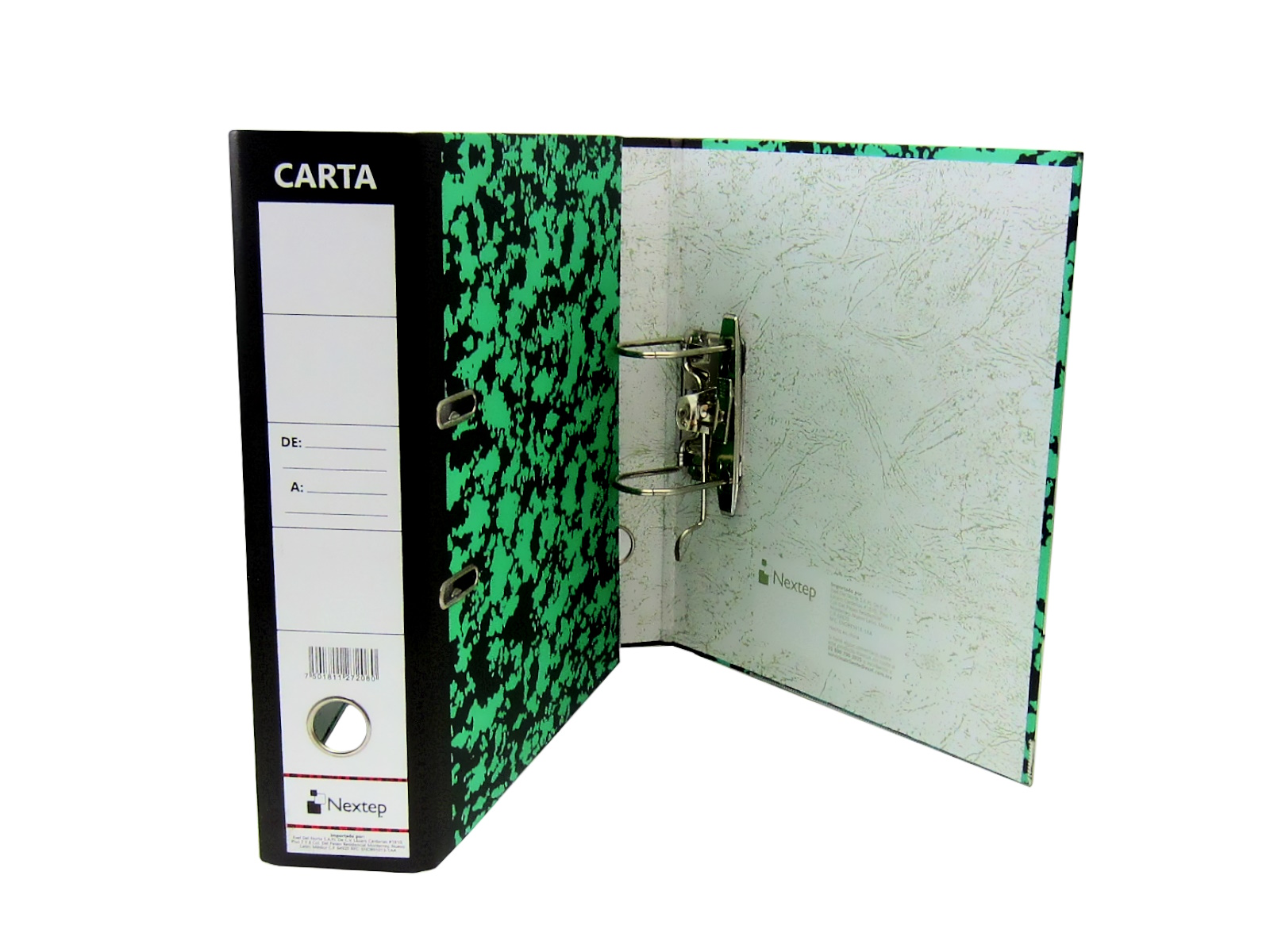 REGISTRADOR NEXTEP CARTA MARMOLEADO BROCHE METÁLICO NE-050  