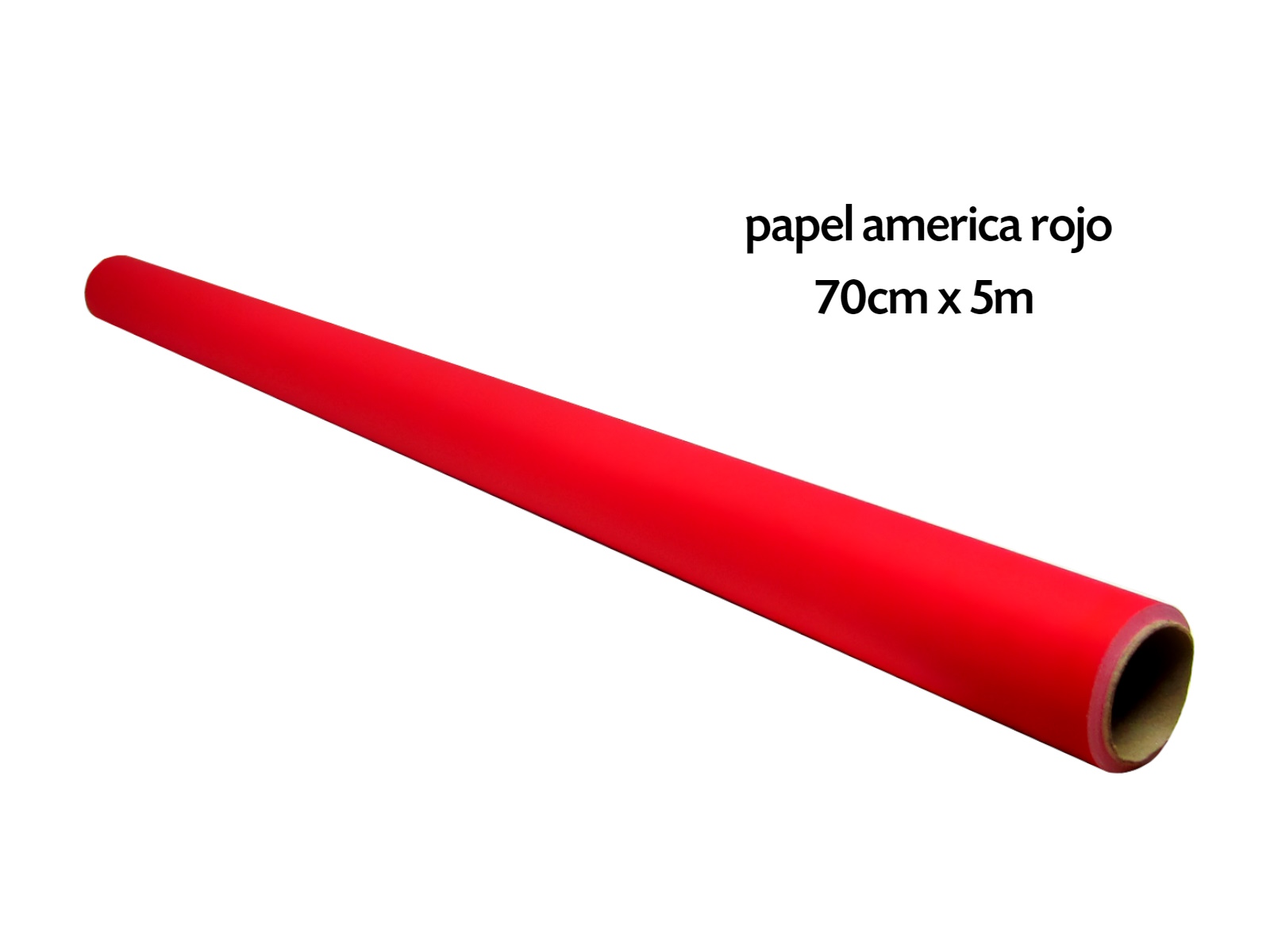 ROLLO PAPEL AMERICA 70X 5 MTS ROJO                          