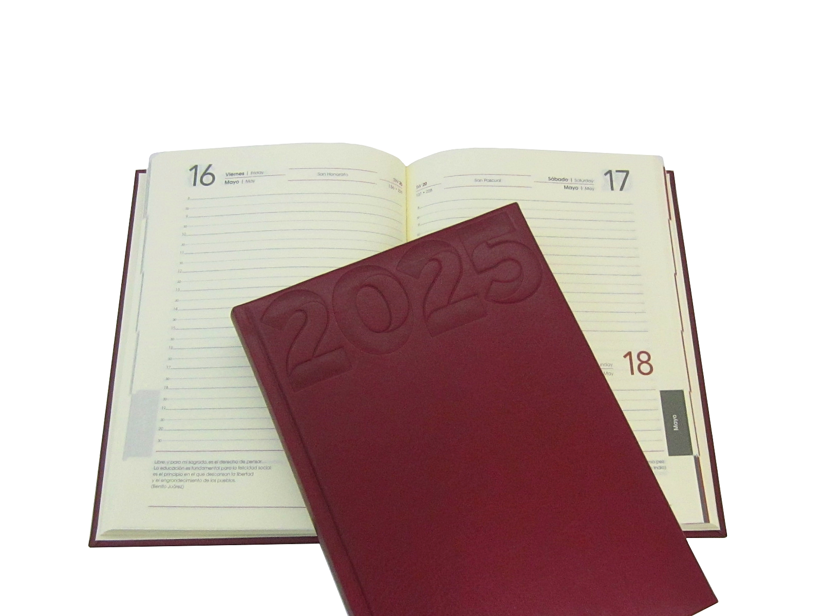 AGENDA MEMO CLASICA CORINALDO TINTO 15X21 A-11 2025 AVANTE  