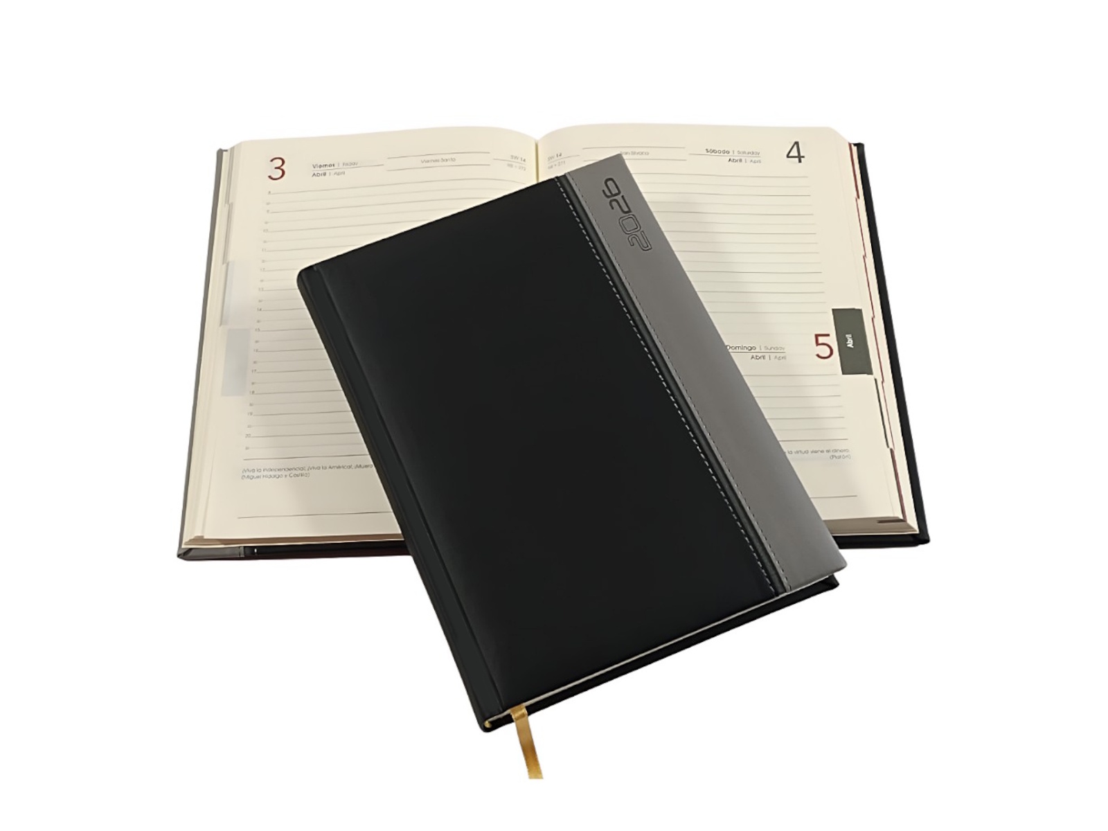 AGENDA MEMO BICOLOR NEG/GRIS 15X21 A-16 2026 AVANTE         