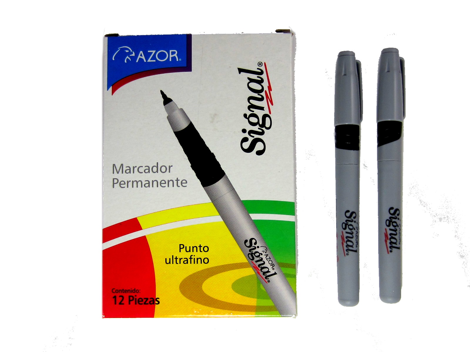 MARCADOR SIGNAL ULTRAFINO NEGRO AZOR 37001..                