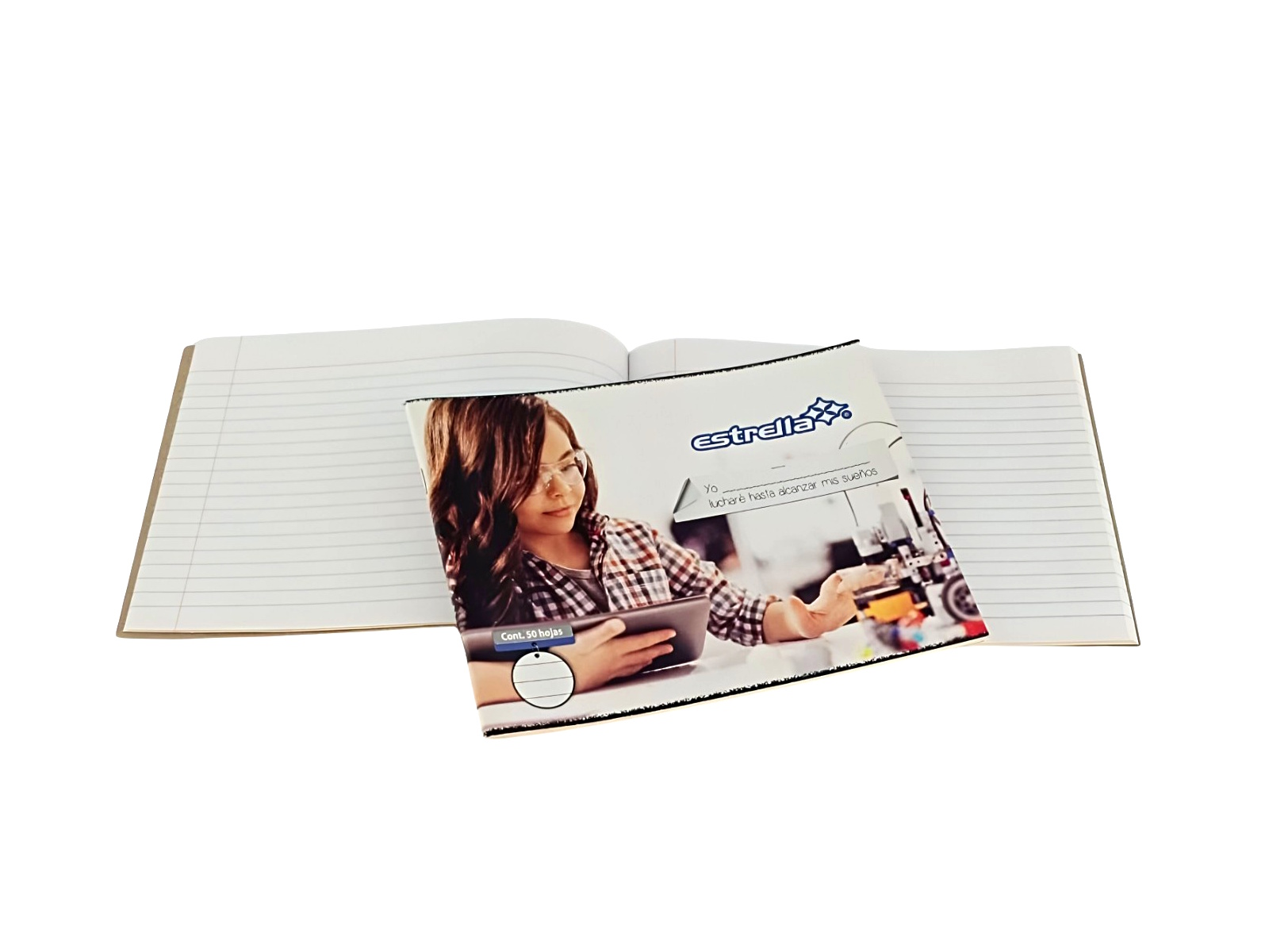 CUADERNO F/ITALIANA ENGRAPADO 50HJS RAYA 0285 ESTRELLA      