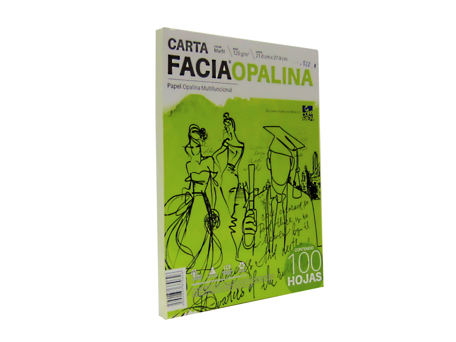 PAPEL OPALINA CTA.C/100 MARFIL COPAMEX                      