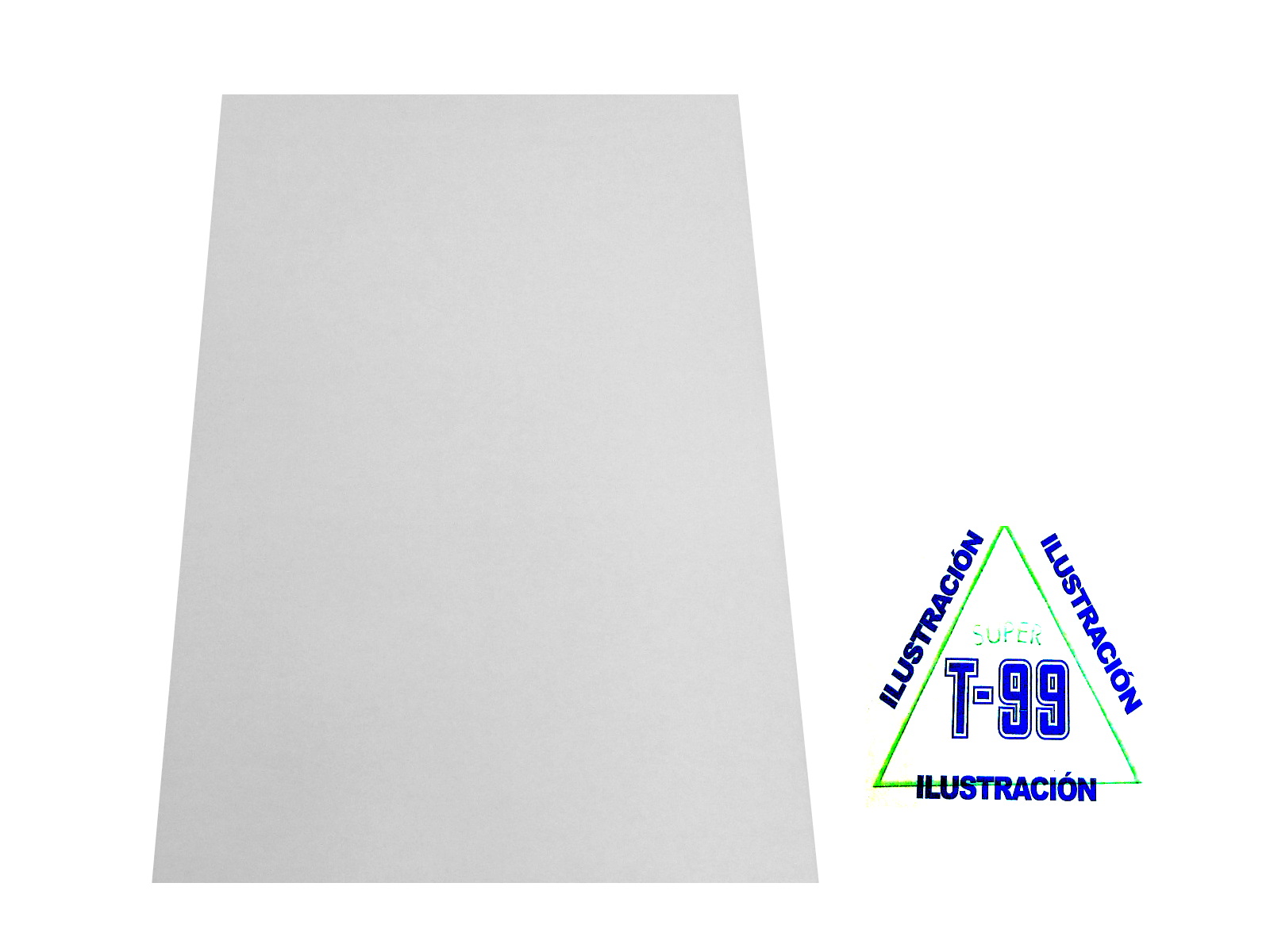 CARTULINA ILUSTRACION MEDIO BLANCO                          