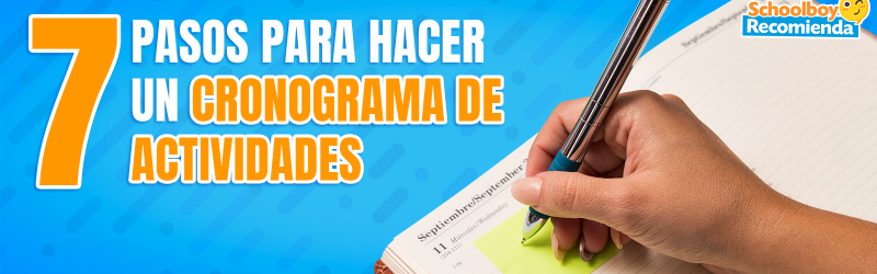 7 pasos para hacer un cronograma de actividades