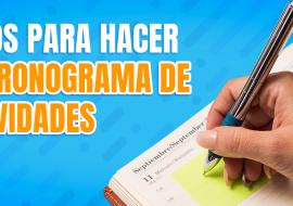 7 pasos para hacer un cronograma de actividades